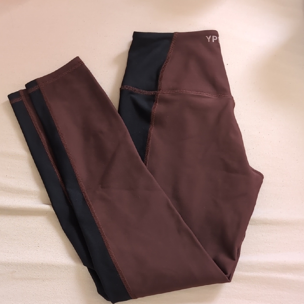 Abercrombie YPB sculptLux Leggings - Cocoa Brown Size Small